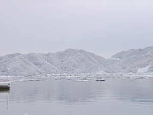 大住渡船 雪景色